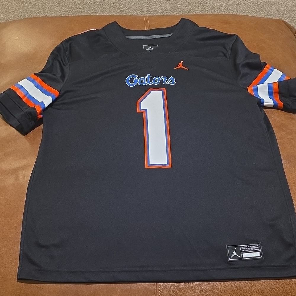 Jordan Men's Black and Blue Gators Jersey